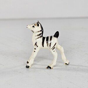 Hagen Renaker Early Zebra Foal Baby Miniature Figurine *Repaired*